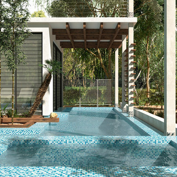Glass Pool Tile