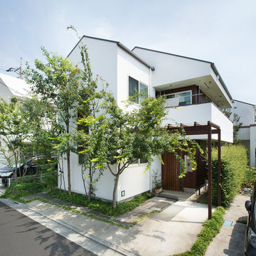 室内でも自然を感じられる二世帯住宅