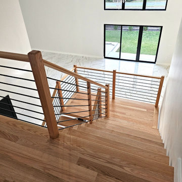 Project #143 | Floating Red Oak Staircase