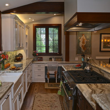 Farmhouse Kitchen Remodel | Rich Wood Accents & Expanded Chef’s Layout