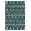 Kaleen Cove Collection Cov03-91 Teal Area Rug 5'3"x7'6"