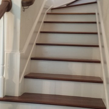 Stairway Wainscoting & Painting