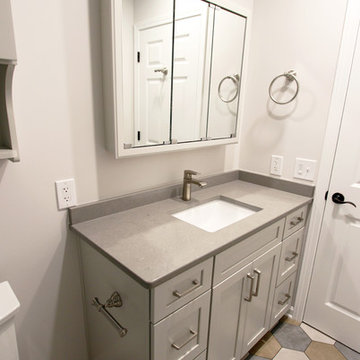 Waypoint Painted Harbor Cabinets and Lenova