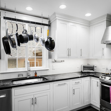 Inset Shaker Nordic White Kitchen