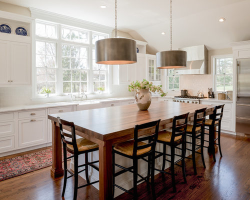 Windows Flanking Stove Design Ideas & Remodel Pictures | Houzz