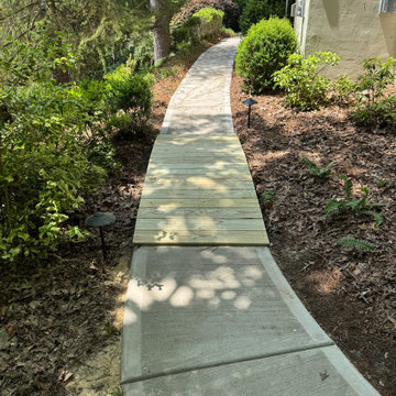 Custom carpentry (bridge/railing) project in Chapel Hill, NC