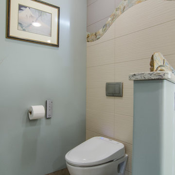 A warm inviting masterbath that is your own spa to relax in.
