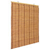 Burnt Bamboo Cordless Window Shade, Two-tone Honey, 60" W