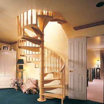 Oak Spiral Stairs