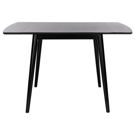 Kaylee Extension Dining Table Matte Black/- Safavieh