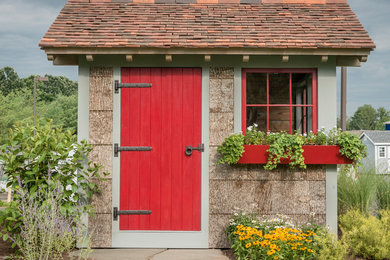 This is an example of an arts and crafts shed and granny flat in New York.