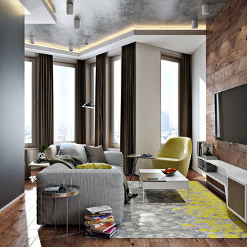 3D Renfering for living room. San Francisco Project.