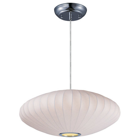 Cocoon 1-Light Pendant, Polished Chrome