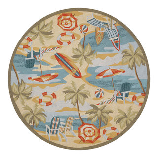 Couristan Outdoor Escape Cocoa Beach Indoor/Outdoor Area Rug, 7'10 ...