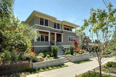 Arts and crafts exterior home photo in Seattle