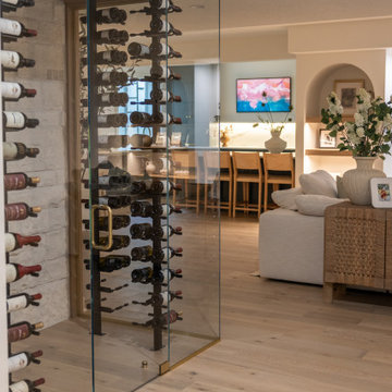 Luxury Basement Remodel with Custom Bar, Wine Display & Wellness Retreat