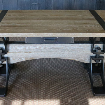 Ceruse Oak Truss Desk