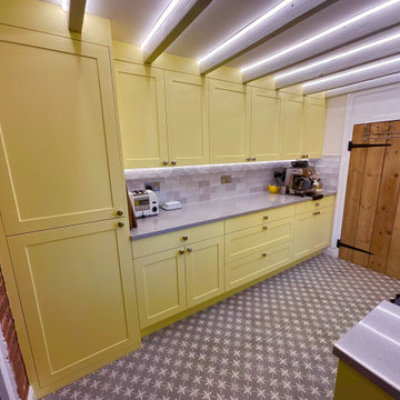 Belper Yellow Shaker Kitchen