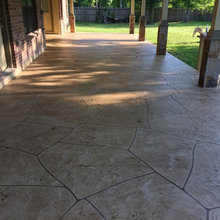 driveway stamped concrete ideas
