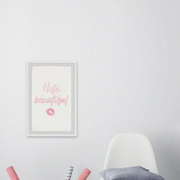 "Hello Beautiful IV" Framed Painting Print