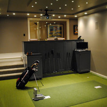 golf simulator room