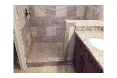 Inspiration for a modern bathroom remodel in Miami