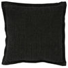 Amy 100% Linen 22" Square Throw Pillow, Charcoal
