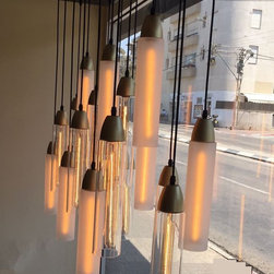 AQUA BLOWN GLASS PENDANT LIGHTING - Pendant Lighting