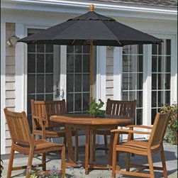 7.5' Wood Bistro Umbrella - Outdoor Umbrellas