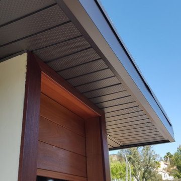 Cladding-Soffits, Fascia, Beams. Box Gutter "Tall" Glendale Ca.