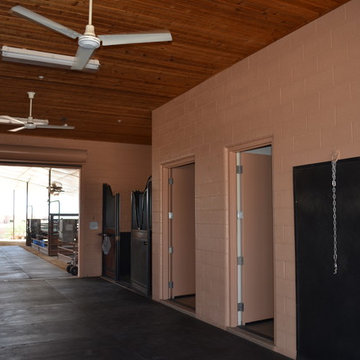 Horse barn and facilities on Happy Valley