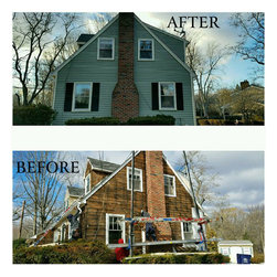 New Vinyl Siding Dormered Cape - Siding And Stone Veneer