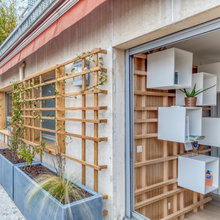 Terrasse bois sur mur
