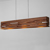 Aeris 54 - LED Linear Pendant, Wood: Oiled Walnut, Brushed Aluminum