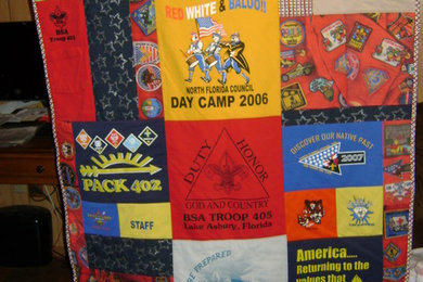 Boy Scout T-Shirt Quilt