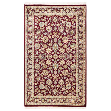 Tonk, One-of-a-Kind Hand-Knotted Area Rug Red, 3'1"x5'2"