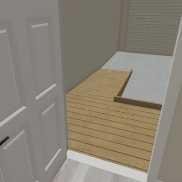 Accessibility Ramp in Garage