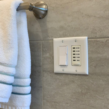 Fan timer and dimmable LED light switch