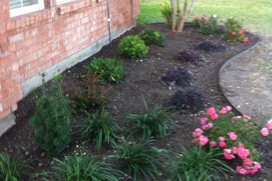 This is an example of a traditional landscaping in Dallas.