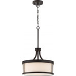 Nuvo Lighting - Nuvo Lighting 60/6327 Denver - Two Light Pendant - Shade Included: TRUE Warranty: 1 Year Limited* Number of Bulbs: 2*Wattage: 100W* BulbType: A19 Medium Base* Bulb Included: No