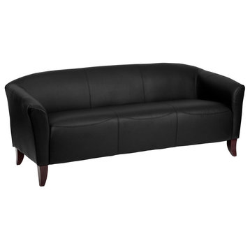 Flash Furniture Hercules Imperial Series Black Leather Sofa