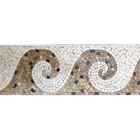 Mosaic Border - Mosaic Wave Design