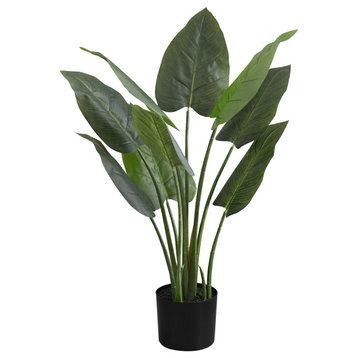Artificial Plant, 37" Tall, Indoor, Floor, Greenery, Potted, Green Leaves