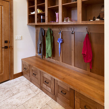 Door style: Pendleton W | Species: Maple | Finish: Harvest, Autumn
