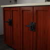 Renovators Supply Door Latch Lock 2" Wrought Iron Black Flip Latch Door Lock