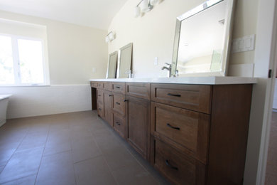 Inspiration for a contemporary bathroom remodel in Other