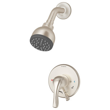 Origins Single Handle Shower Faucet Trim With Volume Control Lever, 1.5 gpm, Sat