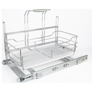 Hardware Resources SCPO2-R Pull Out Cabinet Shelf - Chrome