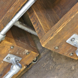 Davis Reused Scaffolding & Galv Pipe Industrial Open Wardrobe - Display & Wall Shelves