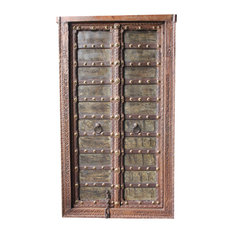 Mogul Interior - Consigned Antique Indian Veranda Rustic Architecture AccentDoor Handmade Jharokh - Wall Accents